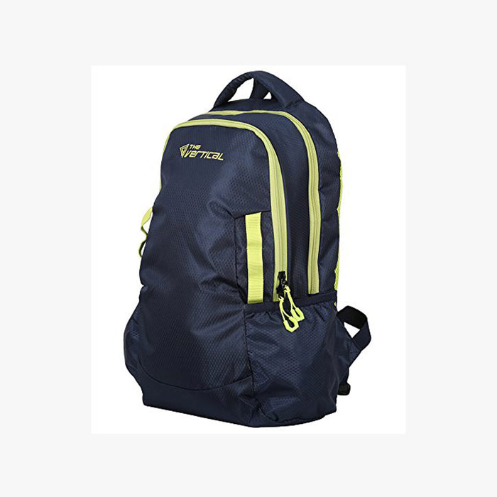 The Vertical Florite Unisex Polyester 14 Inch Laptop Backpack Navy