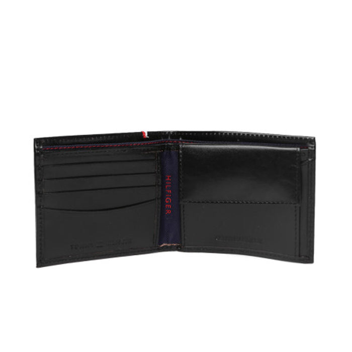 Tommy Hilfiger Checker Global Coin Wallet Black (11.5X2X9.5) Cm