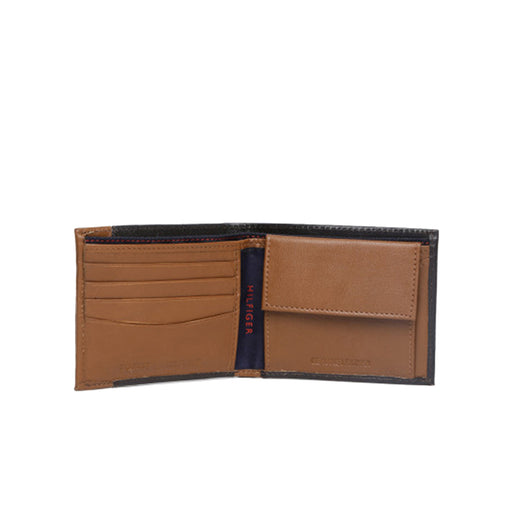 Tommy Hilfiger Mudcreek Mens Leather Global Coin Wallet Brown