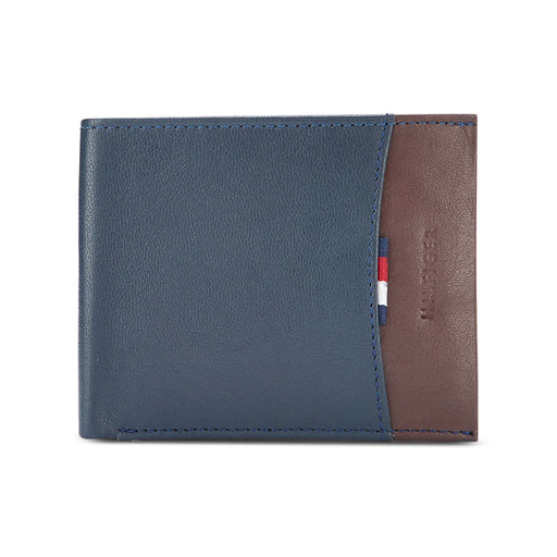 Tommy Hilfiger Mudcreek Mens Leather Global Coin Wallet Navy