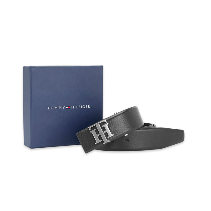 Tommy Hilfiger Zurich Mens Leather Belt Black