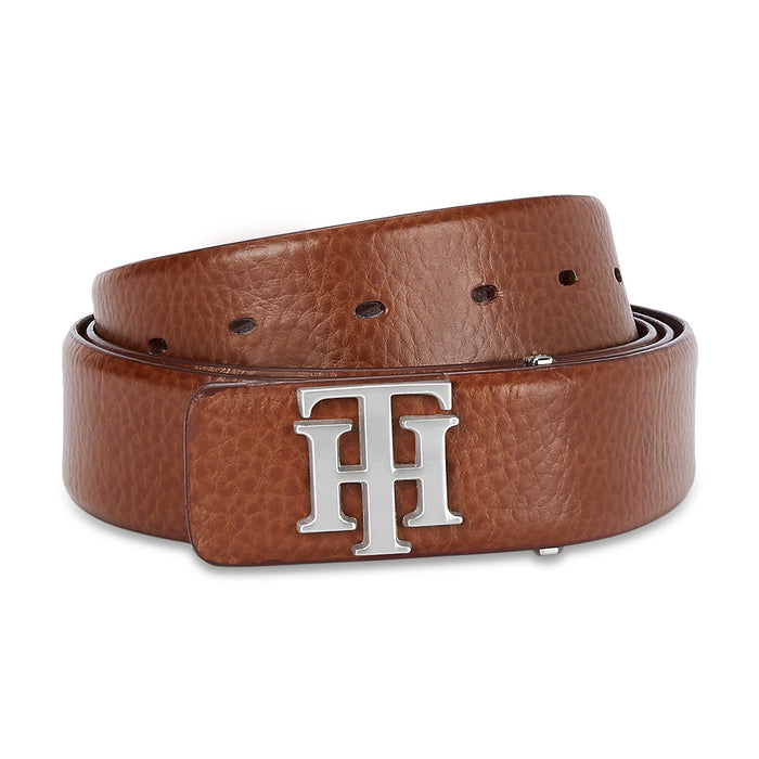 Tommy Hilfiger Zurich Mens Leather Belt Tan