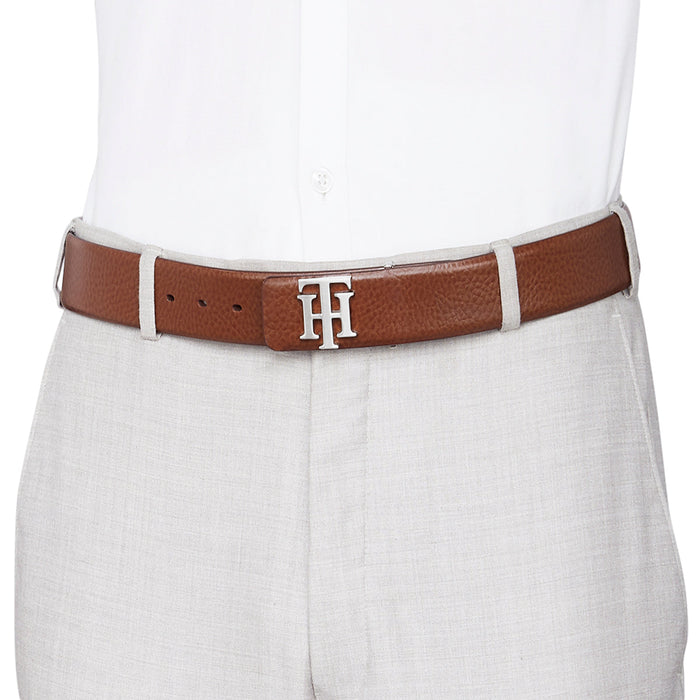 Tommy Hilfiger Zurich Mens Leather Belt Tan