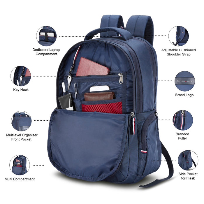 Tommy hilfiger navy online blue backpack