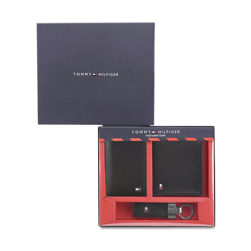 Tommy Hilfiger Stalin Mens Lether Gift set Black