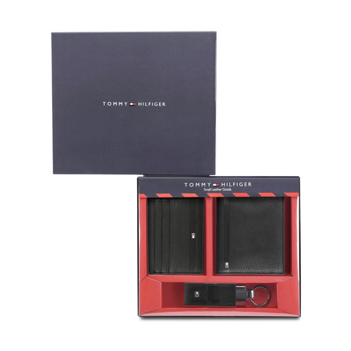 Tommy Hilfiger Blackpool Mens Lether Gift set Black