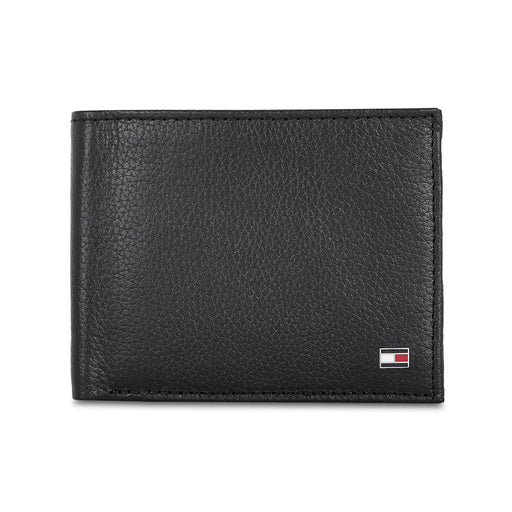 Tommy Hilfiger Felix Mens Leather Global Coin Wallet Black