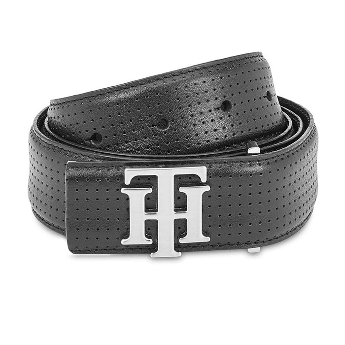 Tommy Hilfiger Darius Mens Leather Belt Black