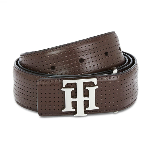 Tommy Hilfiger Darius Mens Leather Belt Brown