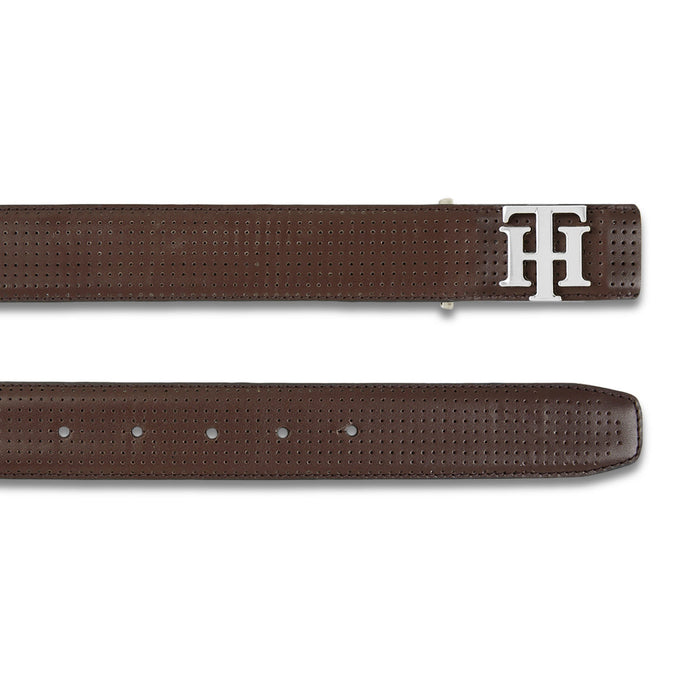 Tommy Hilfiger Darius Mens Leather Belt Brown