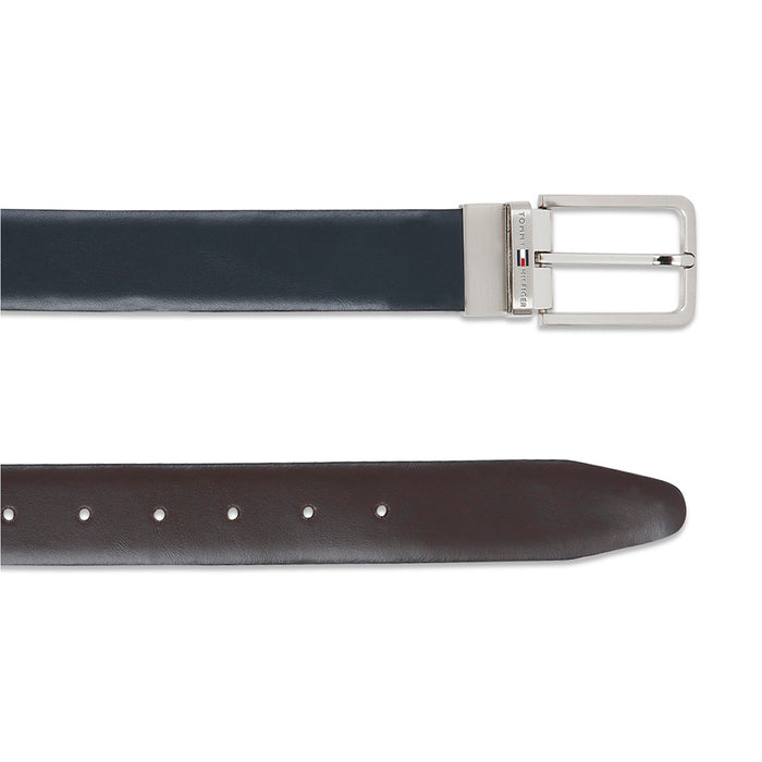 Tommy Hilfiger Fresno Plus Reversible Belt Navy + Brown