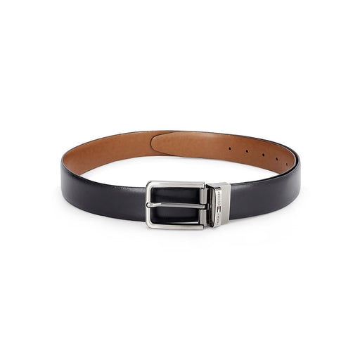 Tommy Hilfiger Fresno Plus Mens Leather Reversible Belt Black