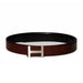 Tommy Hilfiger Cristobal Plus Mens Leather Reversible Belt Tan