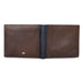 Tommy Hilfiger Brennen Menbs Leather Global Coin Wallet Brown