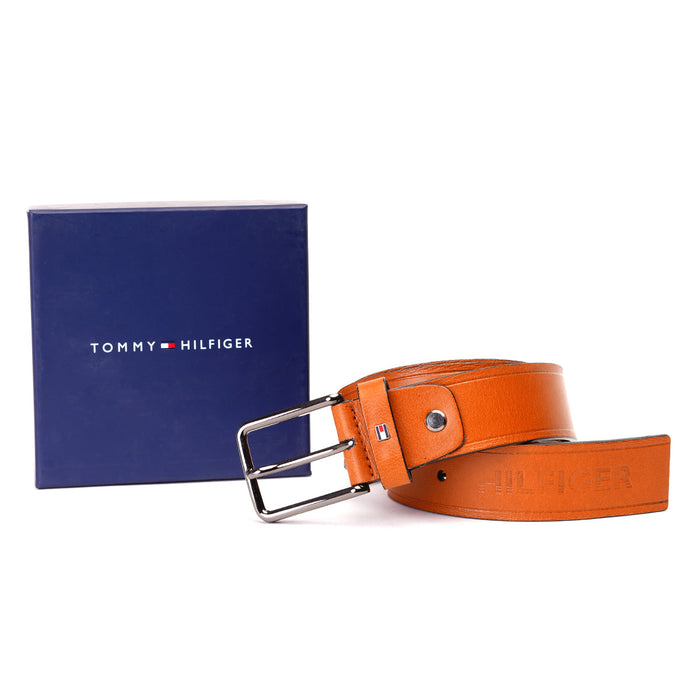 Tommy Hilfiger Gilberto Leather Belt Tan