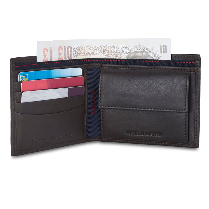 Tommy Hilfiger Castell Global Coin Wallet Brown