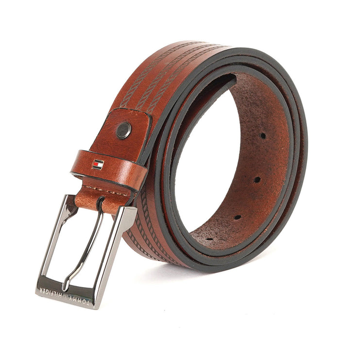 Tommy Hilfiger Caiman Non Reversible Belt Brown