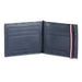 Tommy Hilfiger Franco Club Mens Leather Moneyclip Wallet Navy