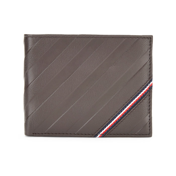 Tommy Hilfiger Maximo Passcase Wallet Black/Tan (11.5X2X9.5)Cm