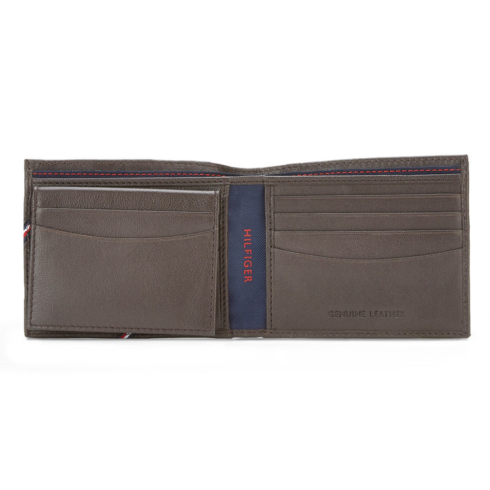 Tommy Hilfiger Maximo Passcase Wallet Black/Tan (11.5X2X9.5)Cm