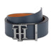 Tommy Hilfiger Branson Mens Leather Reversible Belt navy