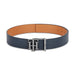 Tommy Hilfiger Branson Mens Leather Reversible Belt navy