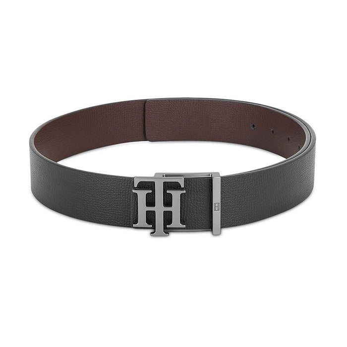 Tommy Hilfiger Branson Mens Leather Reversible Belt Black