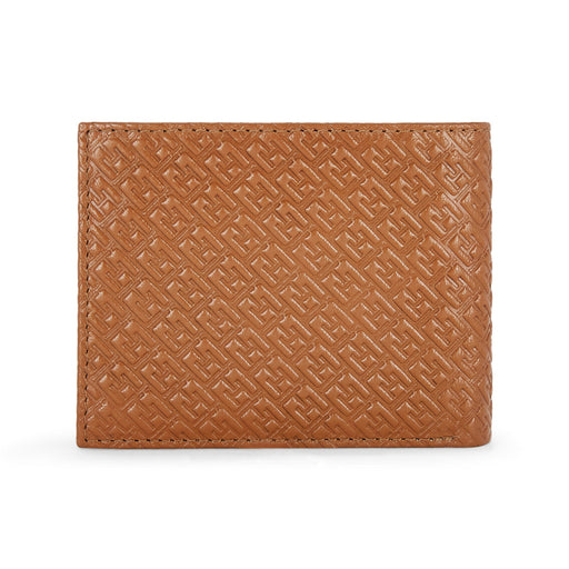 Tommy Hilfiger Clipper Mens Leather Global Coin Wallet Tan