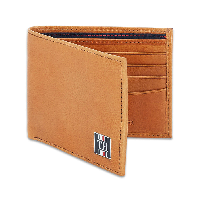 Tommy Hilfiger Oasis Mens Leather Slimfold Wallet Tan