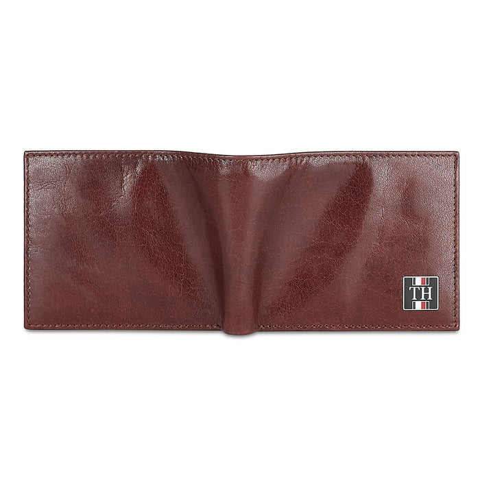 Tommy Hilfiger Oasis Mens Leather Slimfold Wallet Cognac