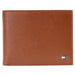 Tommy Hilfiger Chase Menbs Leather Passcase Wallet Tan