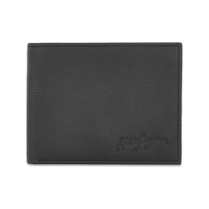 Tommy Hilfiger Folk Mens Leather Slimfold Wallet Black