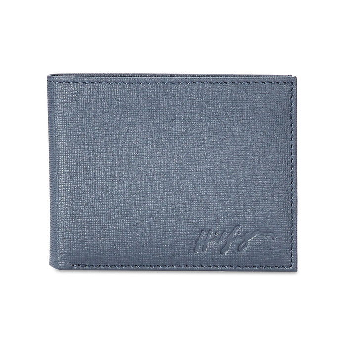 Tommy Hilfiger Folk Mens Leather Slimfold Wallet Navy