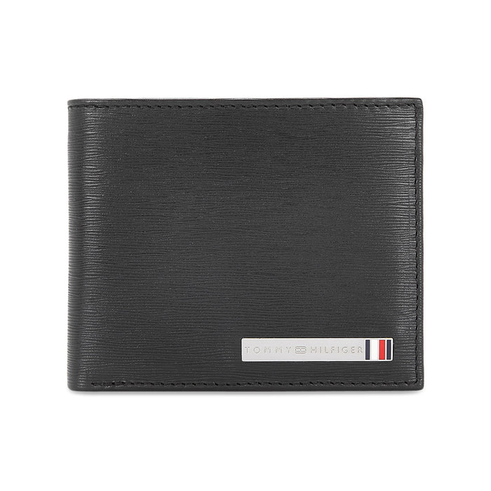 Tommy Hilfiger Encore Mens Leather Passcase Wallet Black