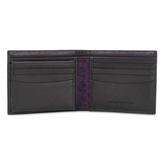 Tommy Hilfiger Encore Mens Leather Passcase Wallet Black