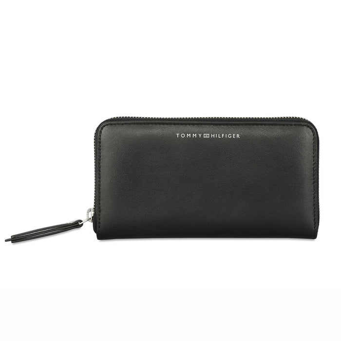 Tommy Hilfiger Ontario Womens Leather Zip Around Wallet Black