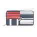 Tommy Hilfiger Terrain Stripes Womenbs Leather Wallet Red