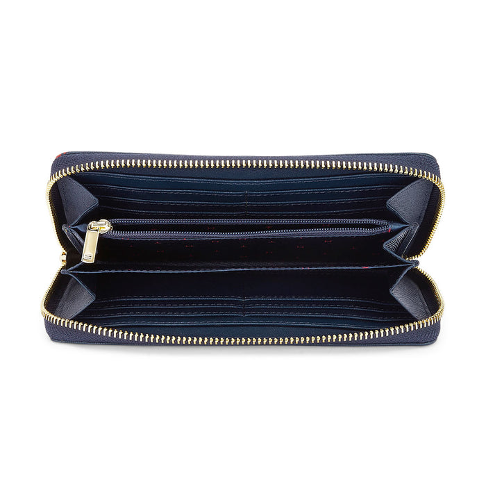 Tommy Hilfiger Adore Womenbs Genuine Leather Wallet navy