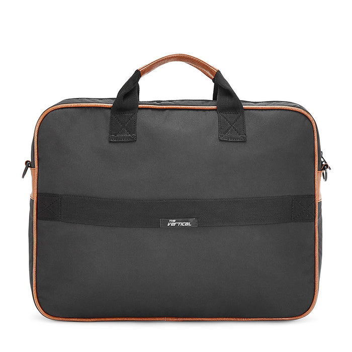 The Vertical Vortex Unisex Polyester 14 inch Laptop Business Case Black