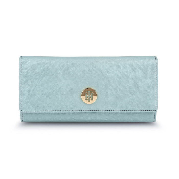 Tommy Hilfiger Roman Womens Leather Wallet Blue