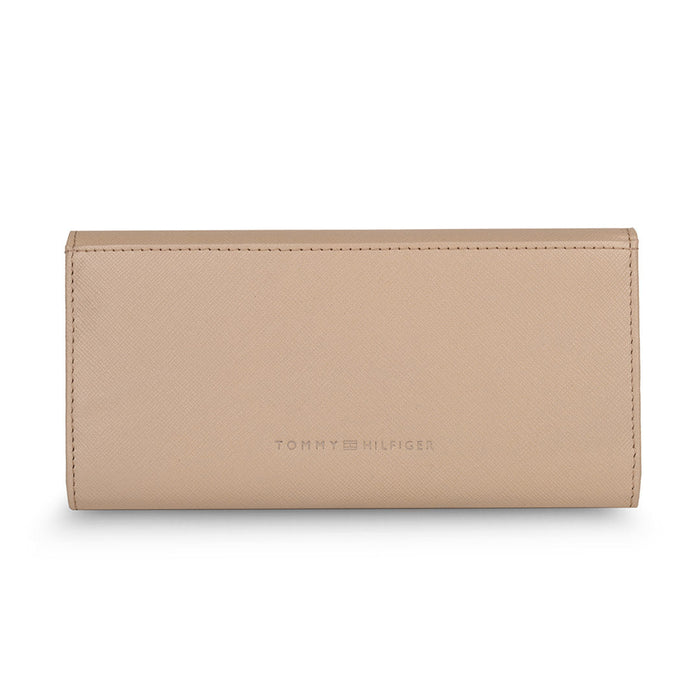 Tommy Hilfiger Roman Womens Leather Wallet Navy Beige