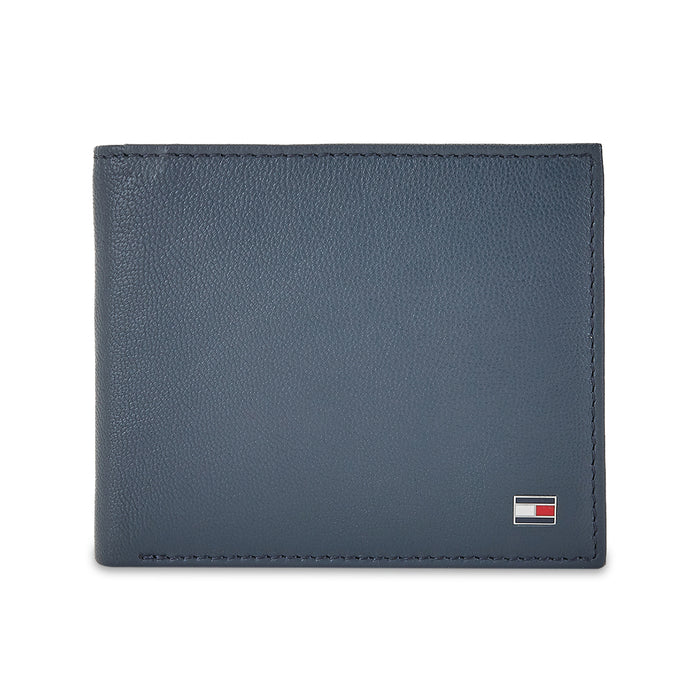 Tommy Hilfiger Combo Gift set - Leather Global Coin Wallet + Card Holder + Key Fob Navy Color