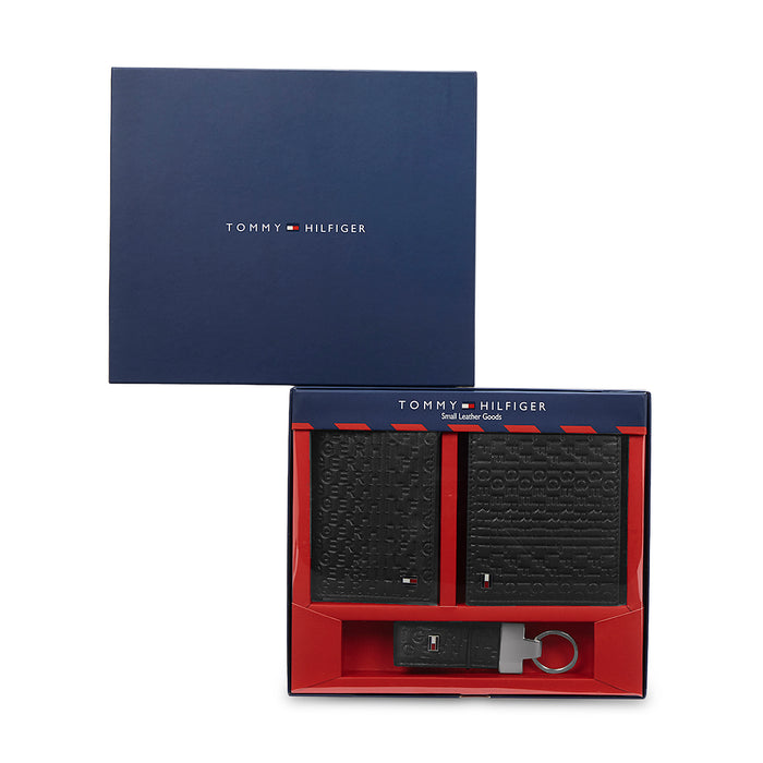 Tommy Hilfiger Brian Mens Lether Gift set Black