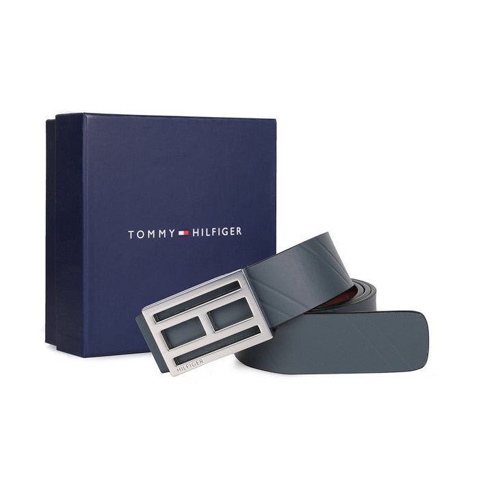 Tommy Hilfiger Adrian Mens Reversible Belt Navy