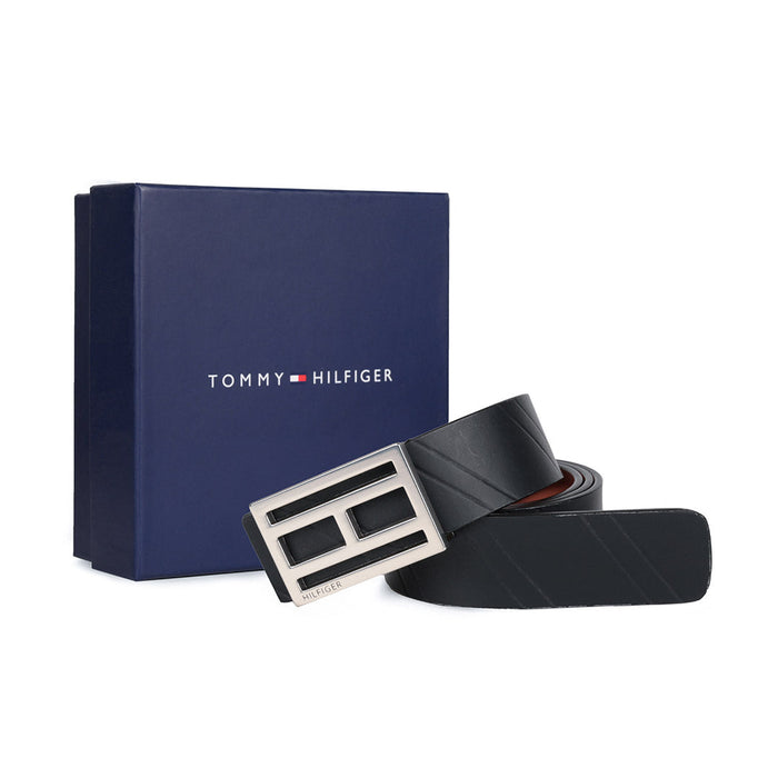 Tommy Hilfiger Adrian Mens Reversible Belt Black