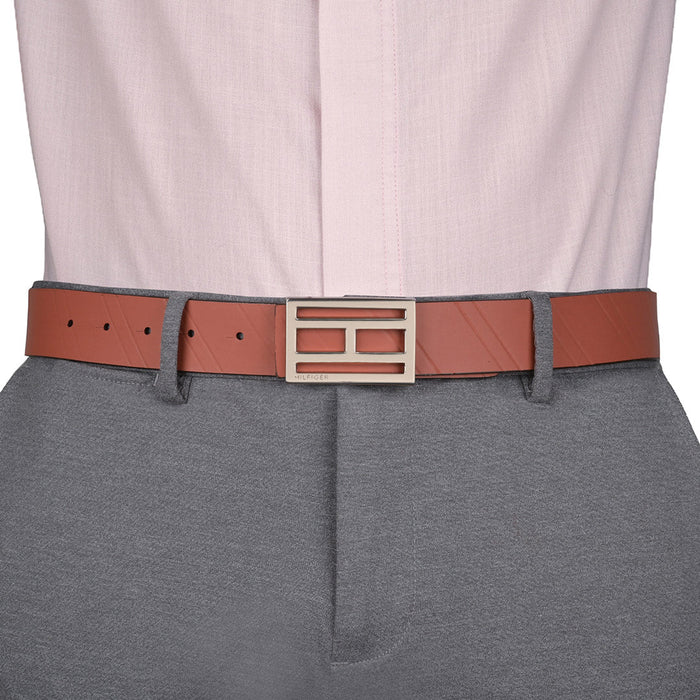 Tommy Hilfiger Adrian Mens Reversible Belt Tan