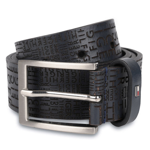 Tommy Hilfiger Alfredo Mens Non Reversible Belt navy