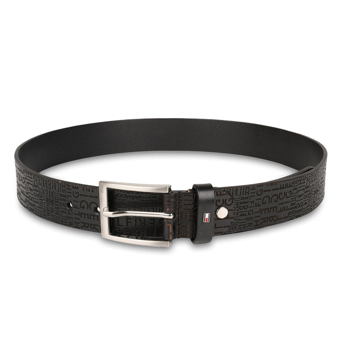 Tommy Hilfiger Alfredo Mens Non Reversible Belt Black