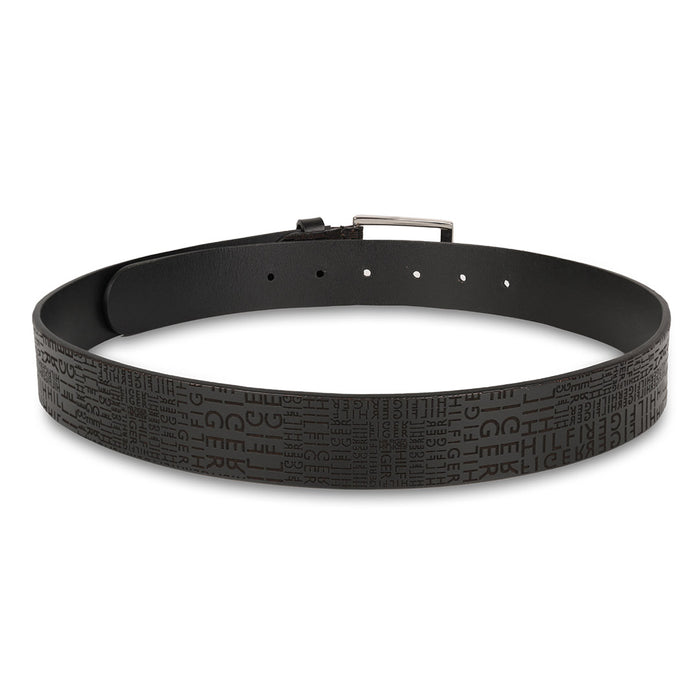 Tommy Hilfiger Alfredo Mens Non Reversible Belt Black