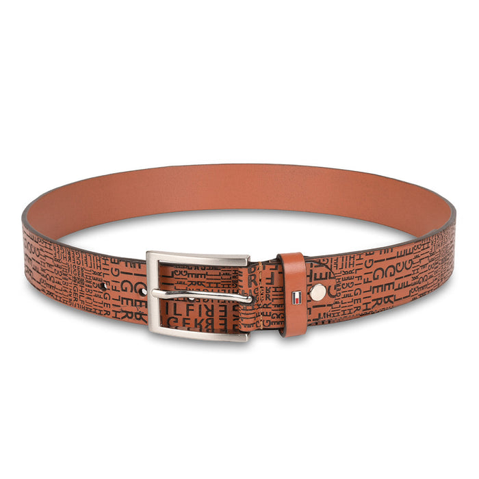 Tommy Hilfiger Alfredo Mens Non Reversible Belt Tan